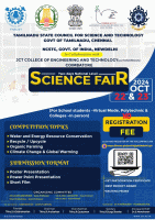 NATIONAL LEVEL SCIENCE FAIR'24 Science Exhibition Poster